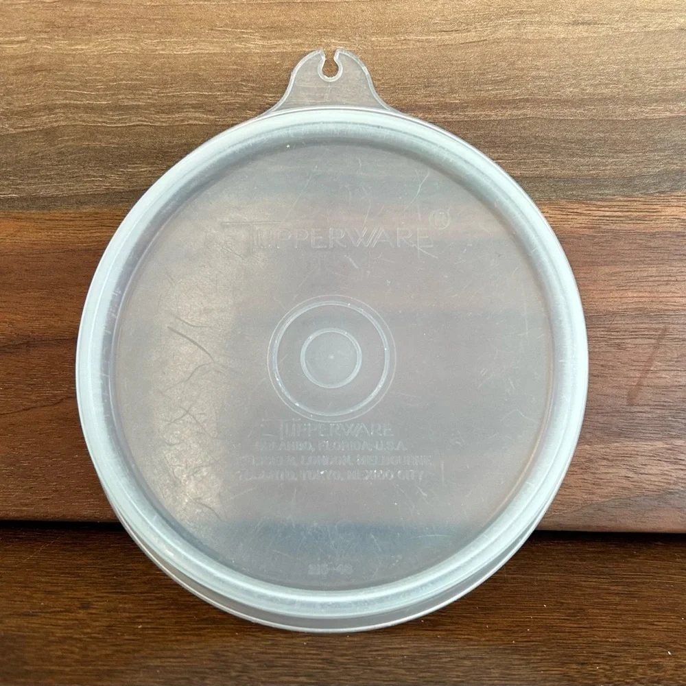 Vtg Tupperware Replacement A Tab Lid #215-48 Sheer Frost USA Tupper Seal